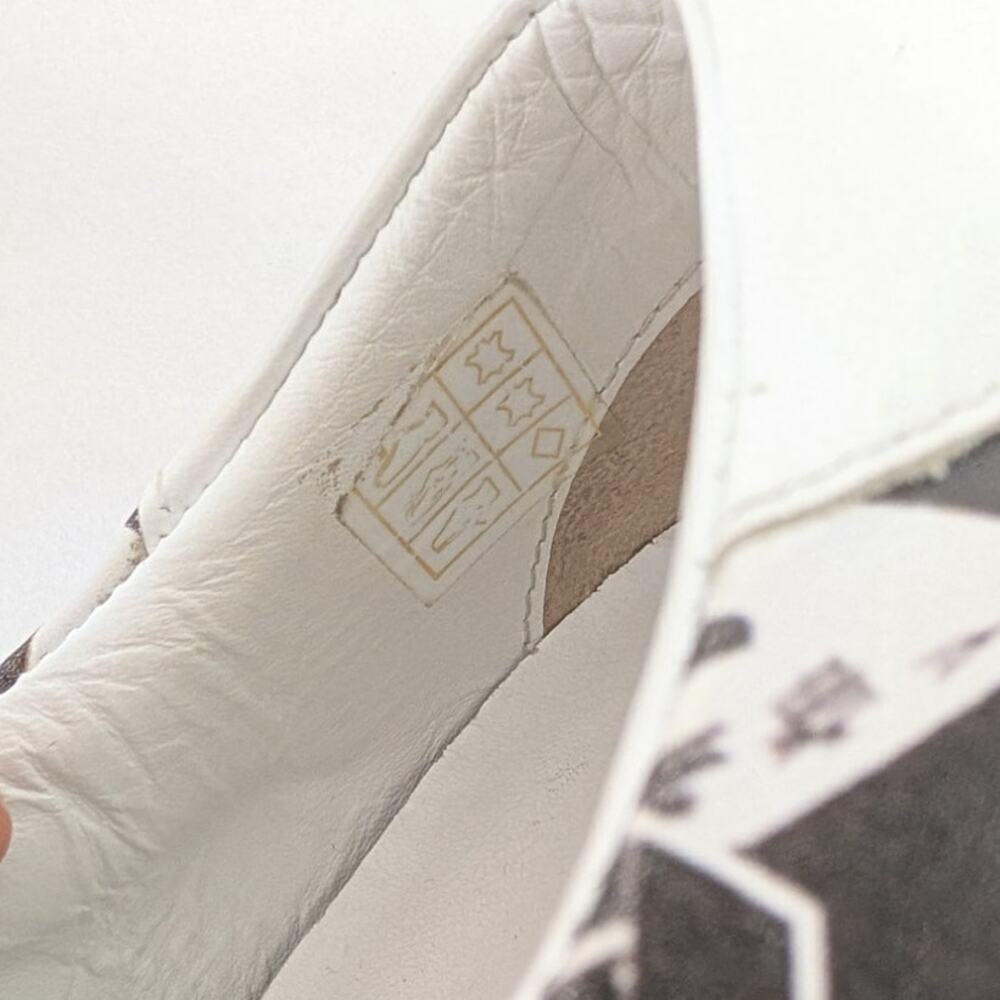 Celine x Christian Marclay Triomphe Leather Low Top Lace Up Sneakers EU 37 US7 - Picture 10 of 10